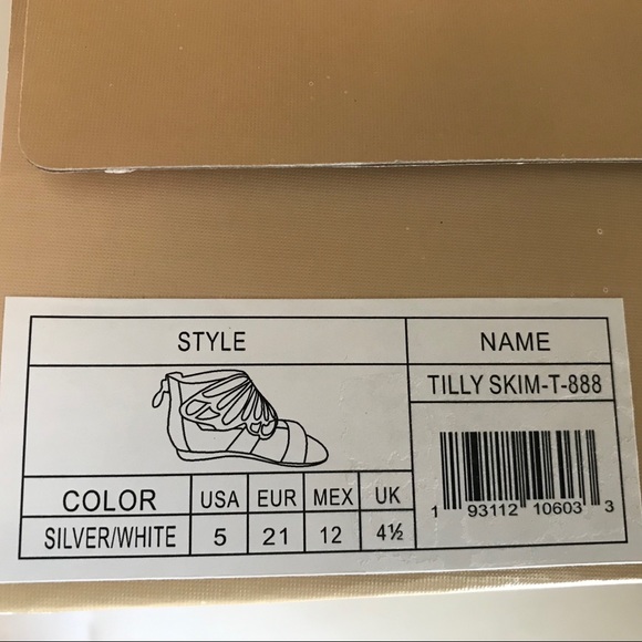 Michael Kors Toddler silver butterfly sandals - Picture 8 of 8